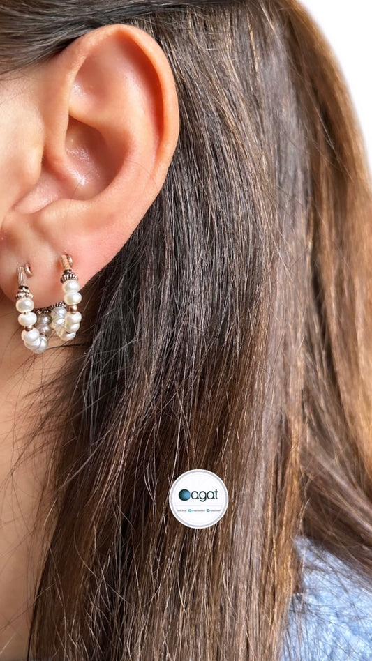 İnci Gümüş küpe