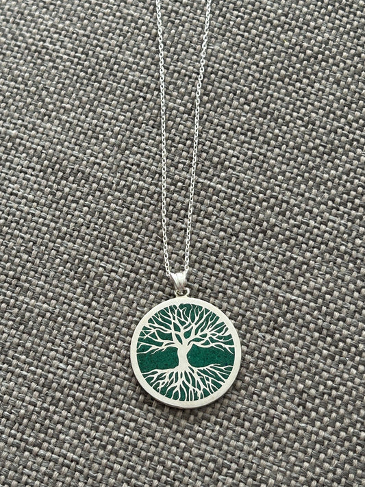 Hayat Ağacı Malahit Kolye