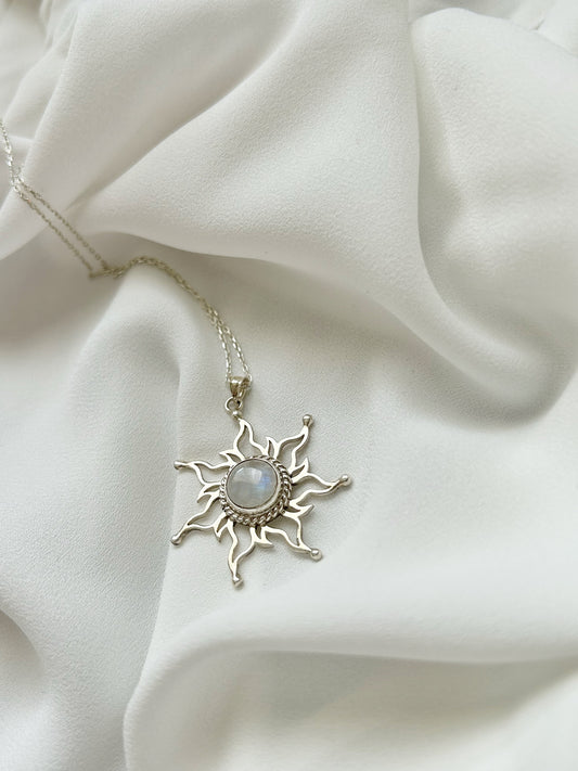 Ay taşı güneş kolye