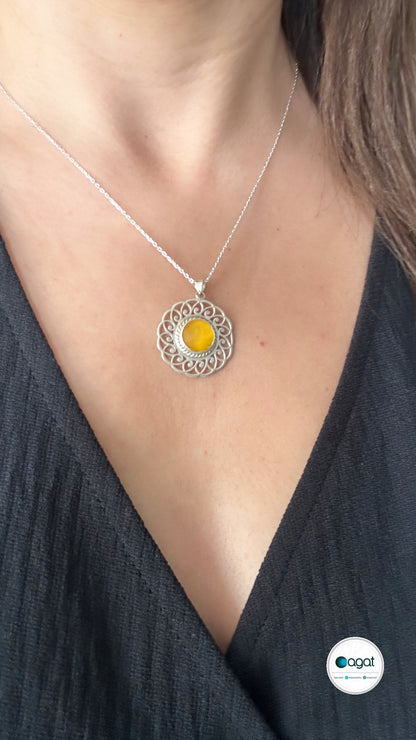 Kehribar Tasarım kolye