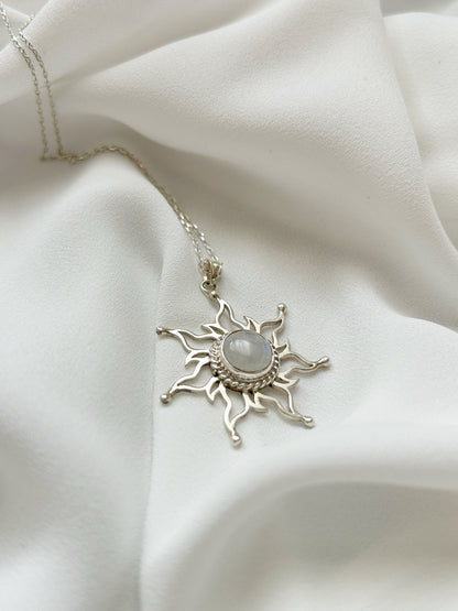 Ay taşı güneş kolye