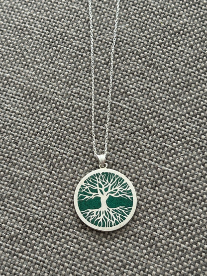 Hayat Ağacı Malahit Kolye