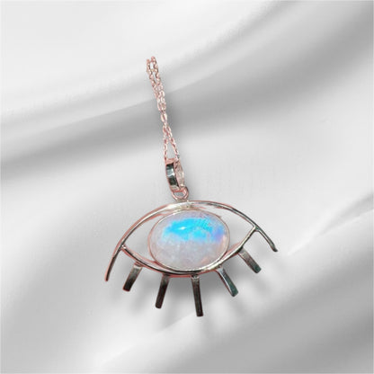 Ay taşı göz kolye