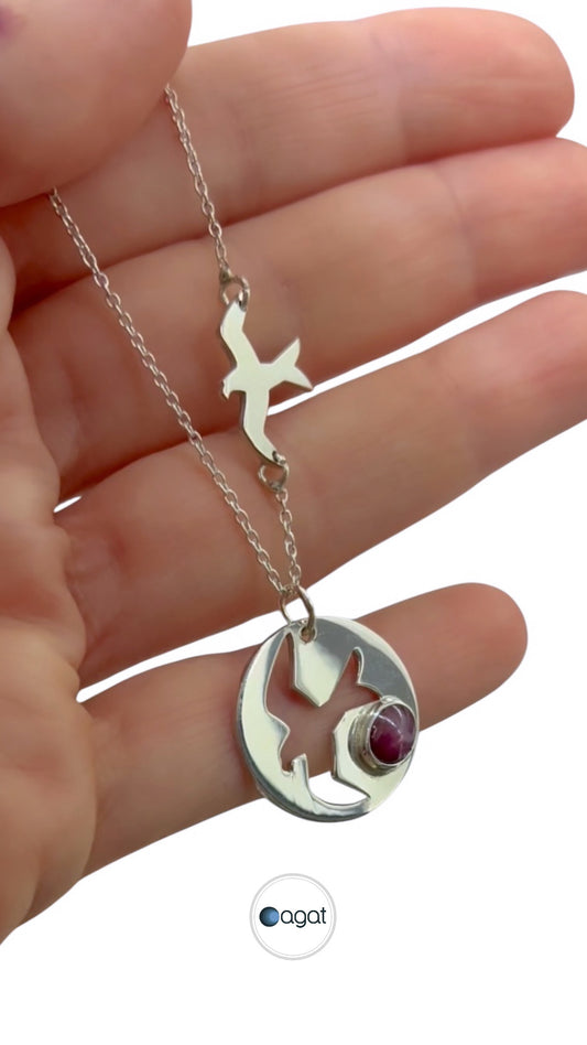 Star Ruby Kırlangıç kolye