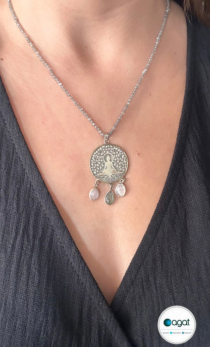 Tasarım gümüş kolye