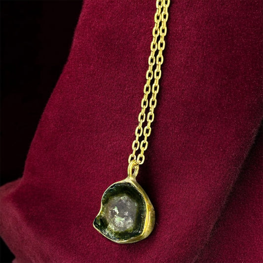 Karpuz Turmalin Gümüş Kolye