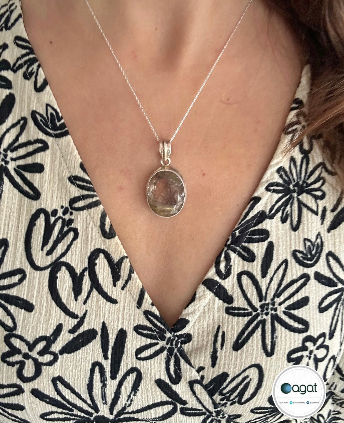 Golden Rutil Kuvars tasarım kolye