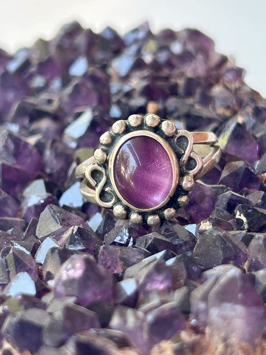 Ametist Gümüş Tasarım yüzük