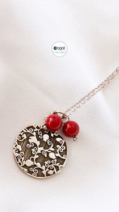 Nar Tasarım Mercan detaylı kolye