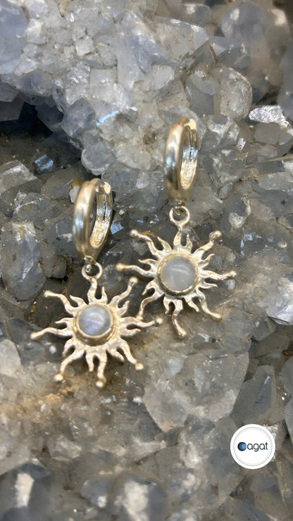 Ay taşı güneş küpe