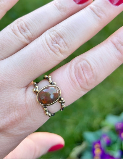 Tasarım Opal gümüş yüzük