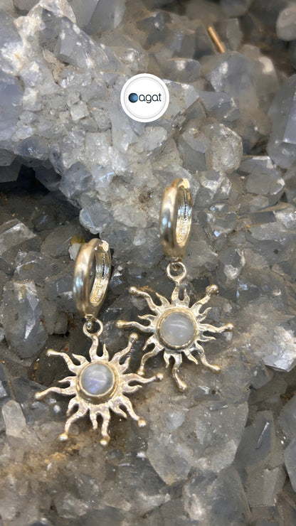 Ay taşı güneş küpe