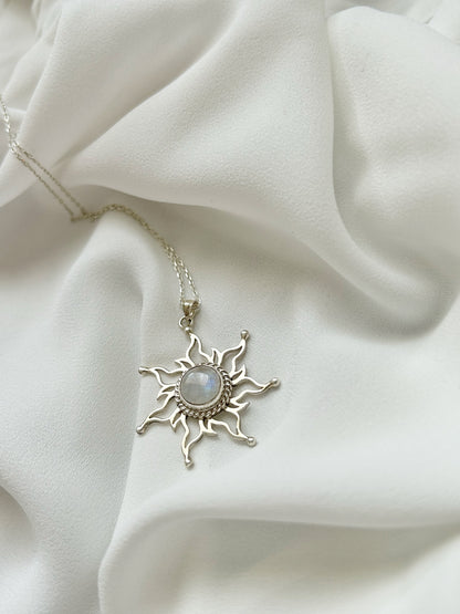 Ay taşı güneş kolye