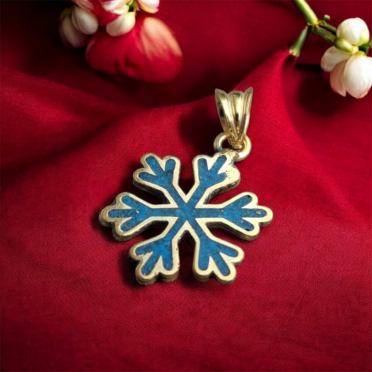 Kar tanesi Turkuaz kolye