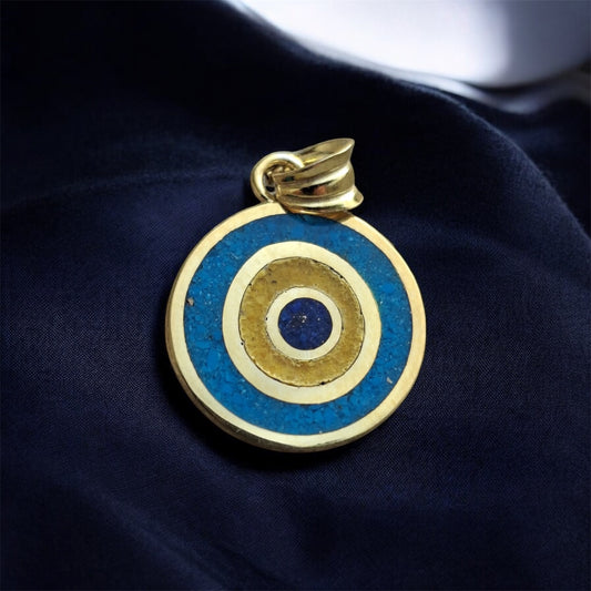 Nazar Kolye                          Turkuaz & Kehribar & Lapis