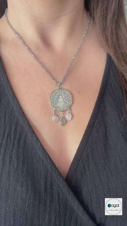 Tasarım gümüş kolye